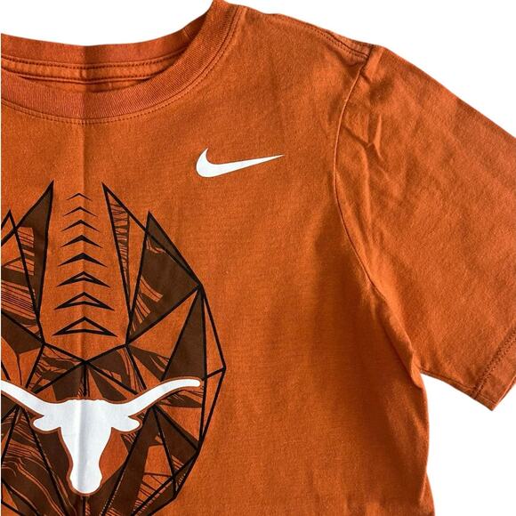 NIKE Boys Texas Longhorn Cotton Tee Youth Medium - Picture 2 of 4
